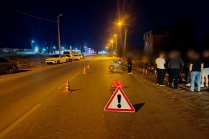 В Астрахани 12-летний мотоциклист пострадал из-за столкновения с легковушкой