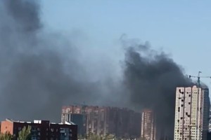 В Астрахани полыхал строящийся ЖК